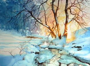 Winter Landscape Painting